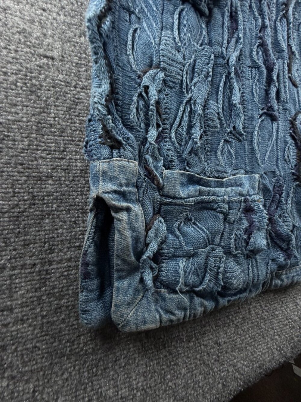COOGI Blues Australia Sweater Women Pullover Knit Medium Blue Heavyweight Long - Picture 13 of 16